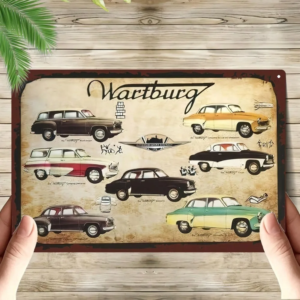 

Vintage Art Deco Retro Metal Wall Sign - Unique Ramadan & Valentines Decorations 2026 For Home Office Bar