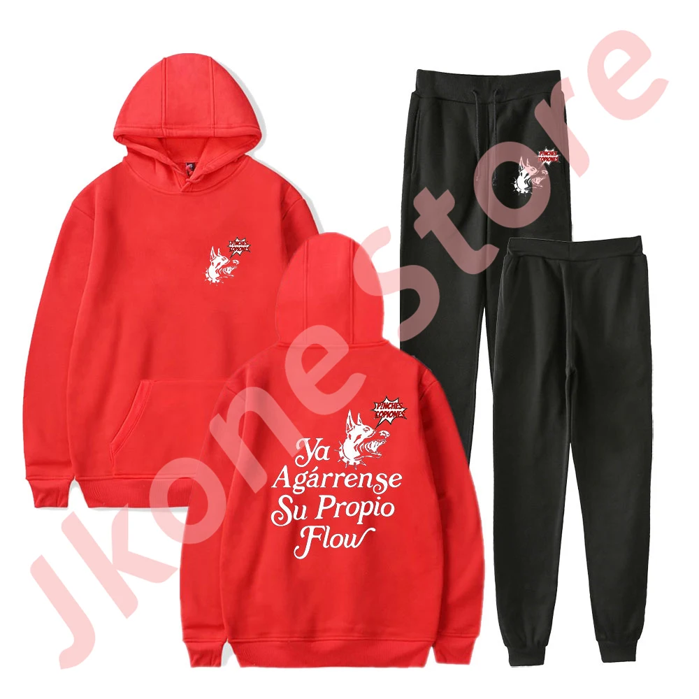 Peso Pluma Exodo Album Tour Merch Bluzy Jogger Spodnie Zestaw Cosplay Kobiety Mężczyźni Moda HipHop Streetwear Bluzy