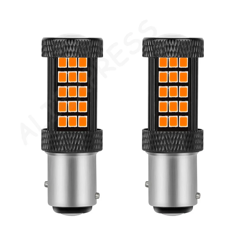 

New2PCS 1157 66LED Red Strobe Flashing Blinking 2835 SMD Brake Stop Tail Parking Light Bulbs