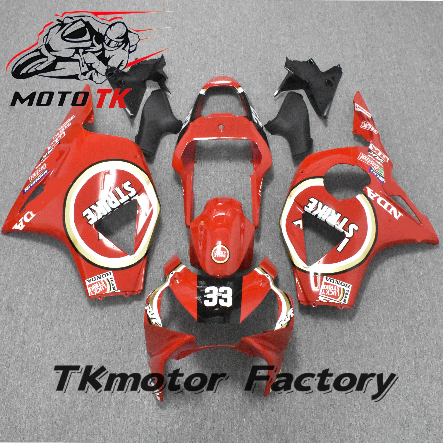 Motorcycle Fairing Kit for HONDA CBR900RR 954 2002 2003 CBR900 RR CBR 900RR 02 03 Hot Red Black Fairings Bodywork Set