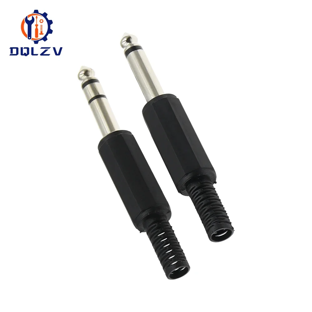 6.3MM Mono/Stereo AUDIO jack plug male connector Welding line HeadPhone stereo 1/4\