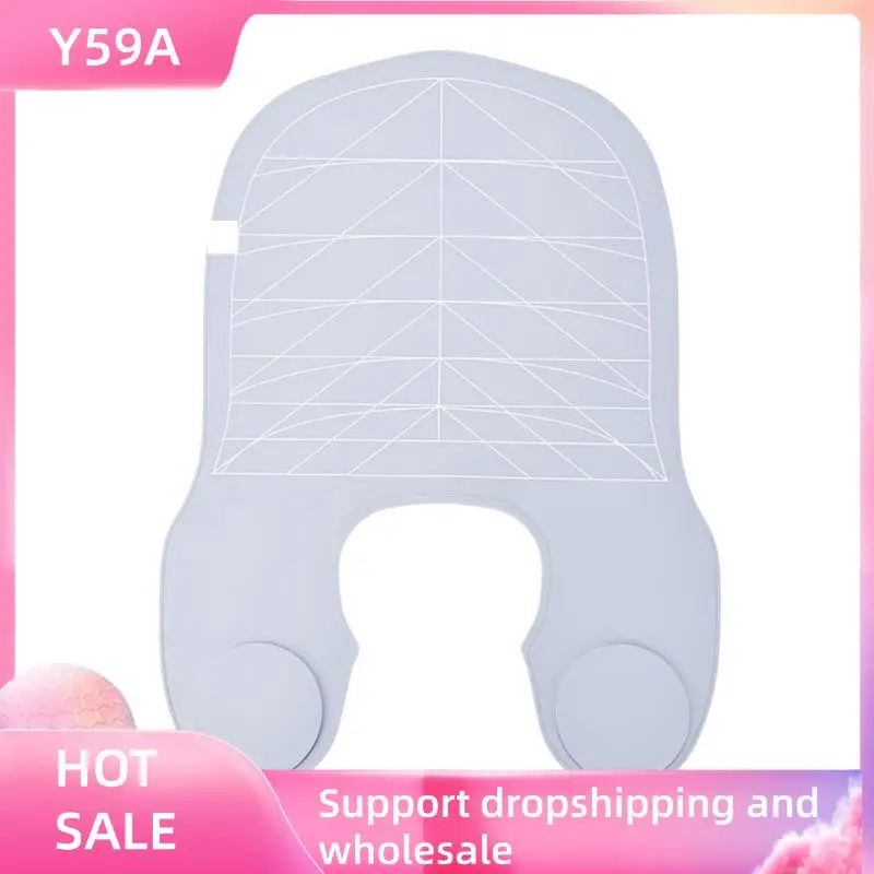 

Y59A 1PC Silicone Hair Cutting Collar Waterproof Cutting Cape Stripe Salon Hairdressing Hair Cutting Pad