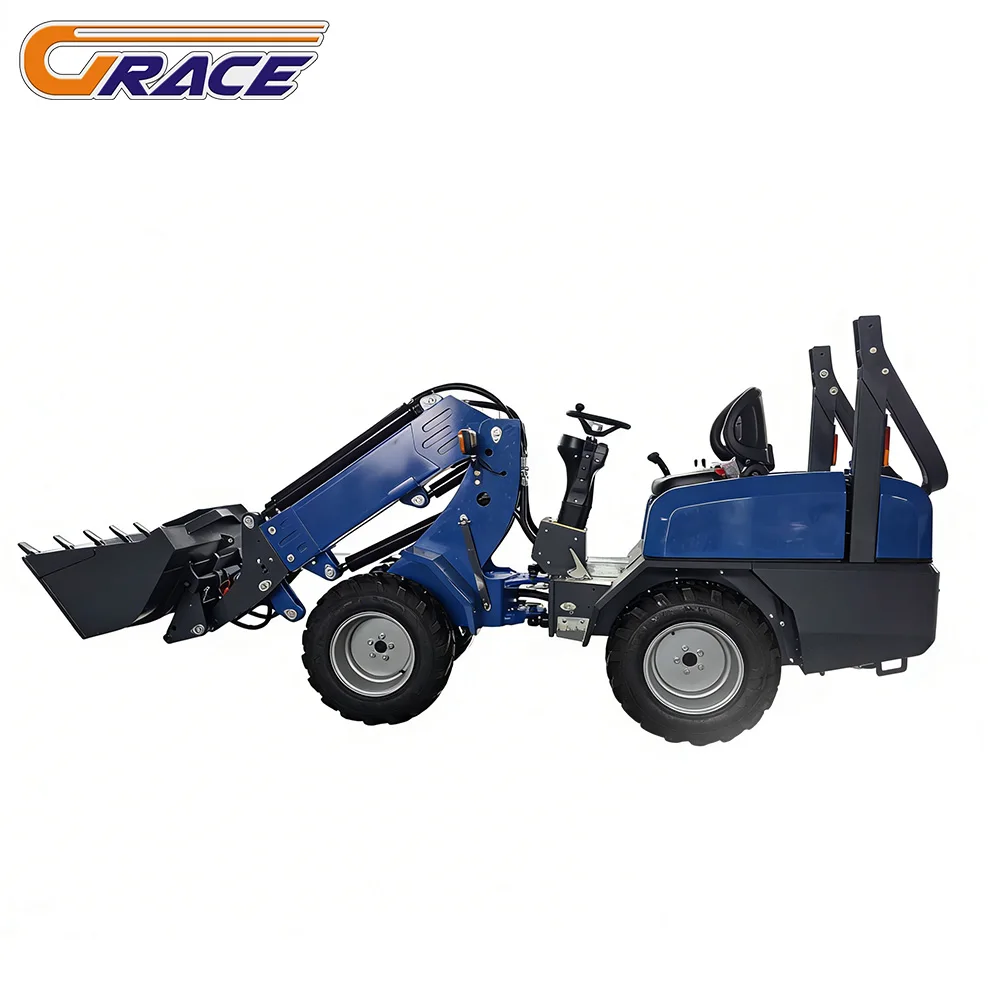 Customized 5 Ton Mini Loader Diesel Hydraulic Large Mini Loader for Industrial Construction