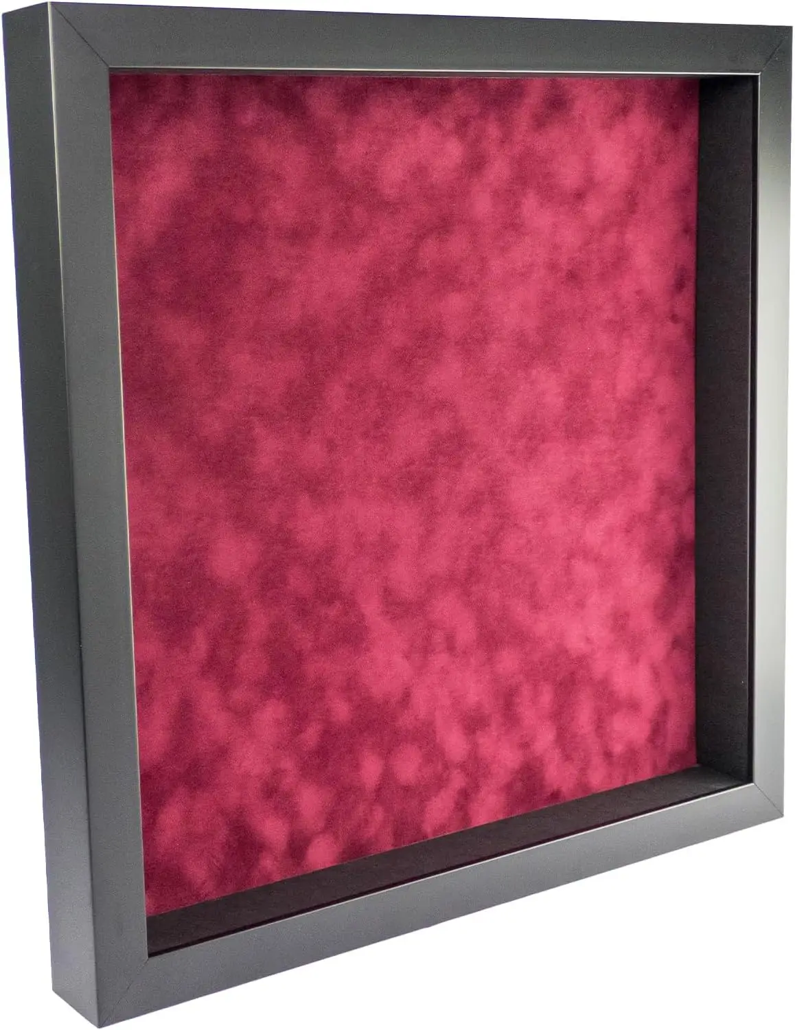 12x12 Shadow Box Frame Black Wood with a 1 3/4