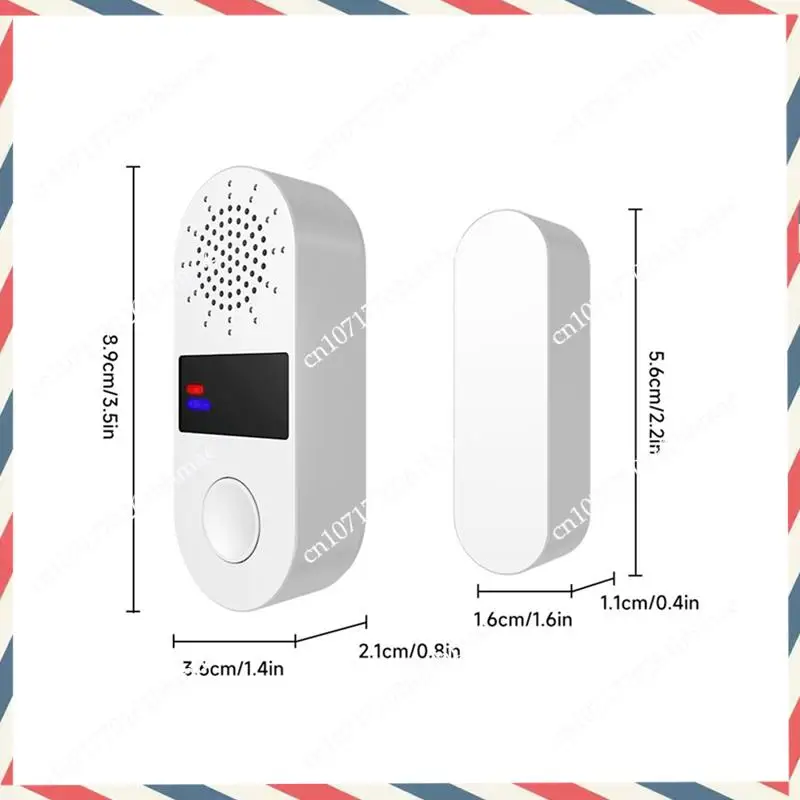 -A21Z Sensore wireless per porte e finestre Sistema di allarmi di sicurezza antifurto Apertura del sensore magnetico per porte 130Db Allarmi di sicurezza