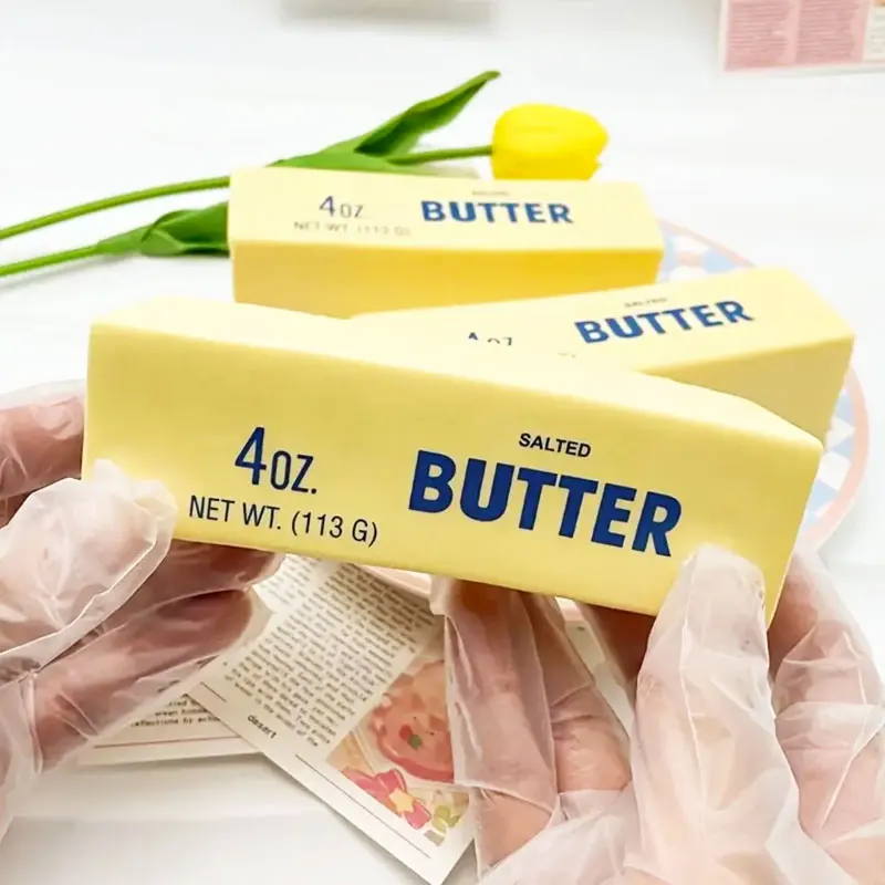 Zachte Slow Rebound Butter Stick Knijpspeeltje Realistische Boterstokken Decompressie Fidget Speelgoed