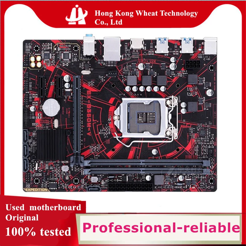 For Intel B360 EX-B360M-V B360M-V motherboard Used original 1151 LGA1151 DDR4 32GB M.2 SATA3 Desktop Mainboard