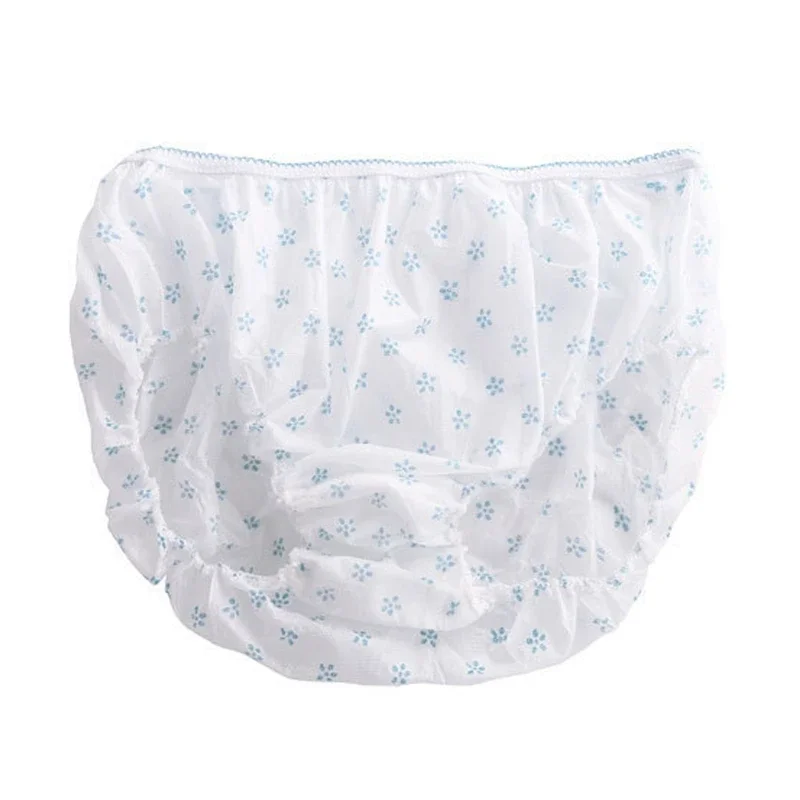 7 Pcs Cotton Pregnant Disposable Underwear Flowers Panties Non-woven Fabrics Briefs Prenatal pregnancy Postpartum Underpants