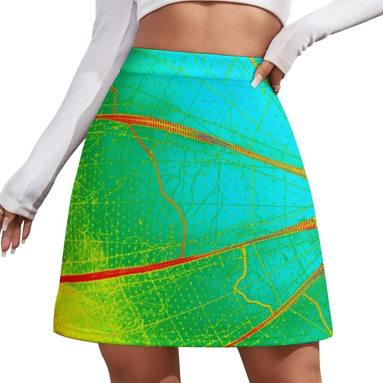

Unzip the World (colourised, rainbow) Mini Skirt skirt for woman Short skirt woman luxury clothes women
