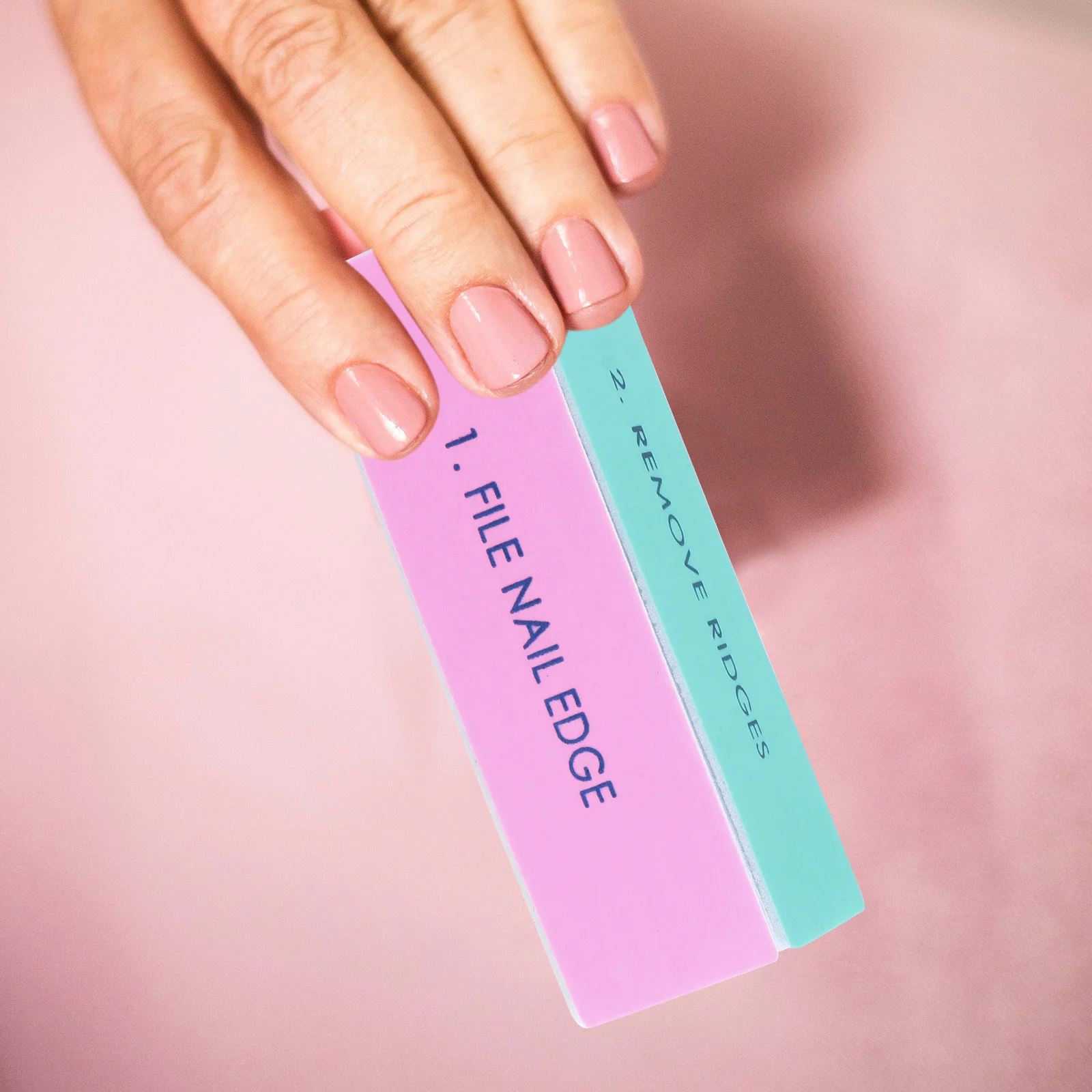 여성용 네모 네각형 네일 파일 5개 세트, 휴대용 네일 아트 용품, 폴리쉬 제거 및 매끄러운 손톱 관리