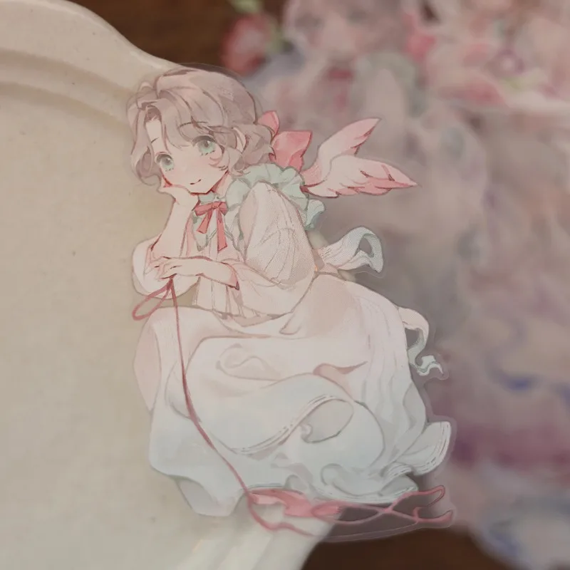 

Прекрасная цветочная девушка играет в саду, блестящая оболочка, ПЭТ-ленты васи, принадлежности для рукоделия, сделай сам, скрапбукинг, изготовление карт, Декор, план, наклейка