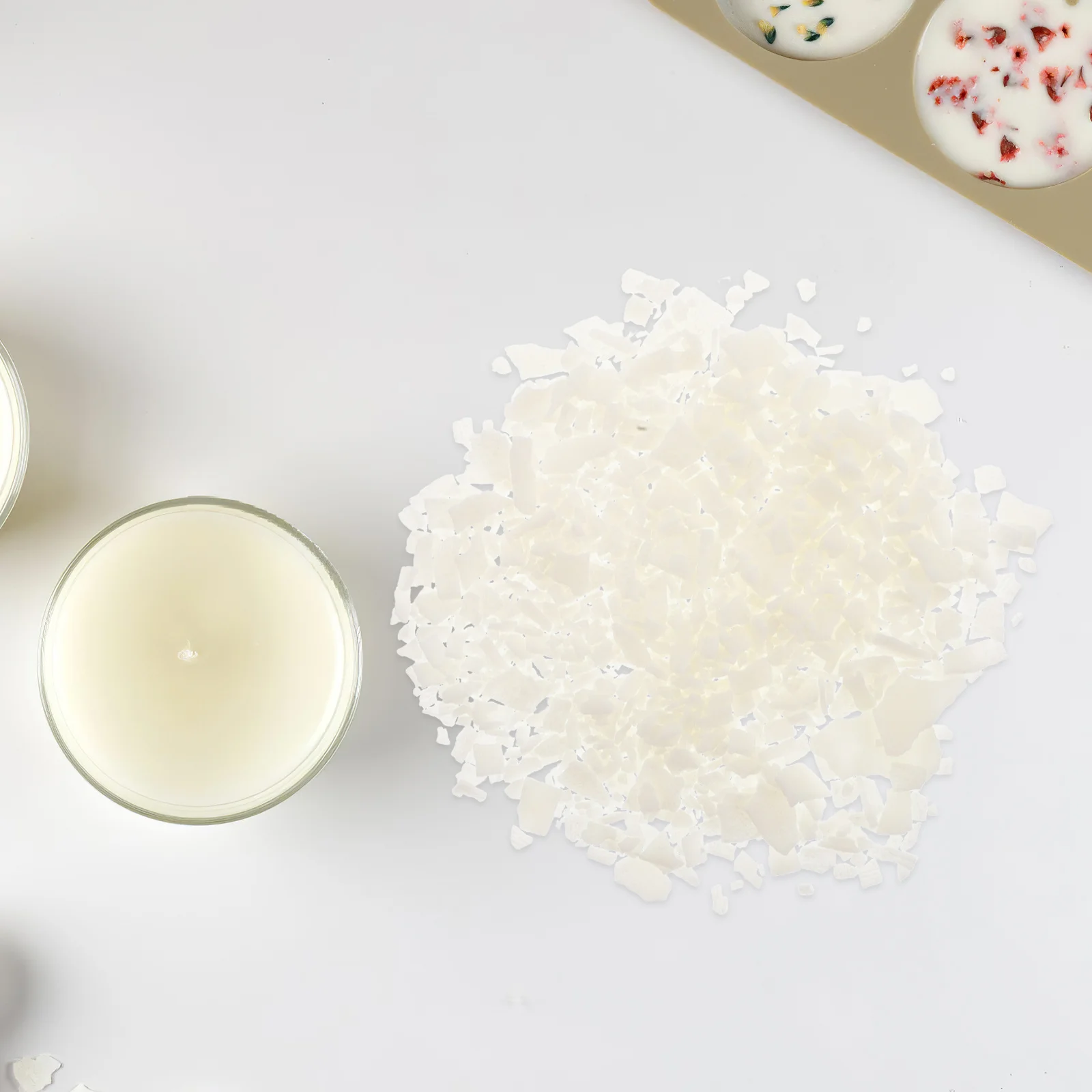 100G Alami Untuk Membuat Perlengkapan DIY Serpihan Lilin Kedelai Bahan Ramah Lingkungan Pelet Lilin Lebah Alternatif Lilin Gel Grosir