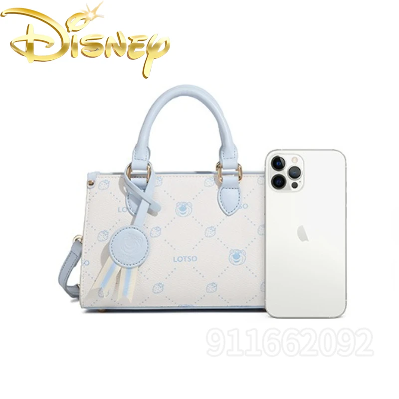 Disney Strawberry Bear New Mini Handbag Luxury Brand Original Women's Mini Shoulder Bag Fashionable Shoulder Crossbody Bag