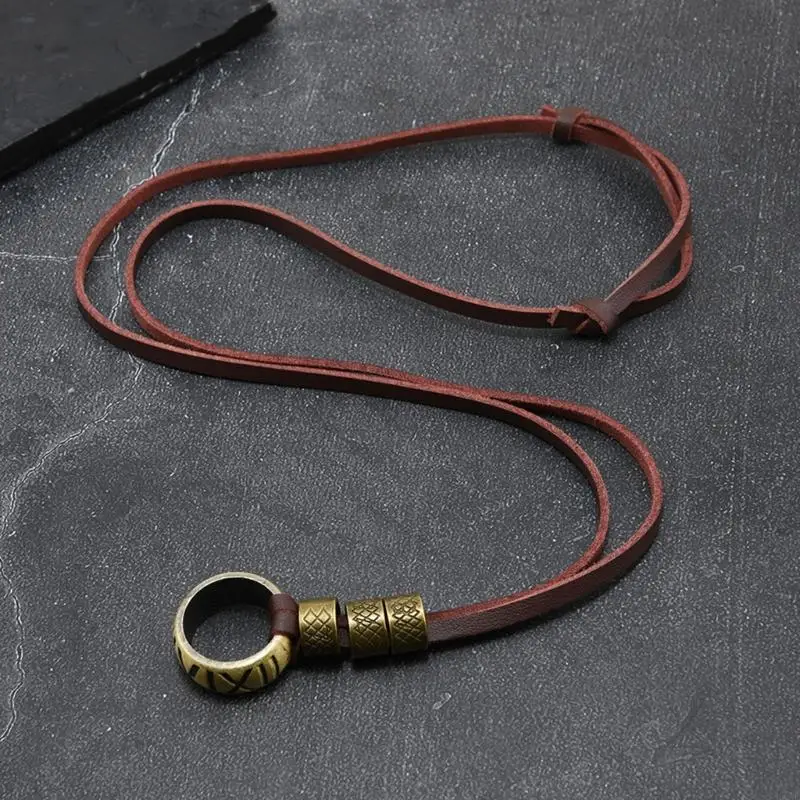 Alloy Alphabets Pendant Necklace Soft Suede Cord Unisex Fashion Jewelry