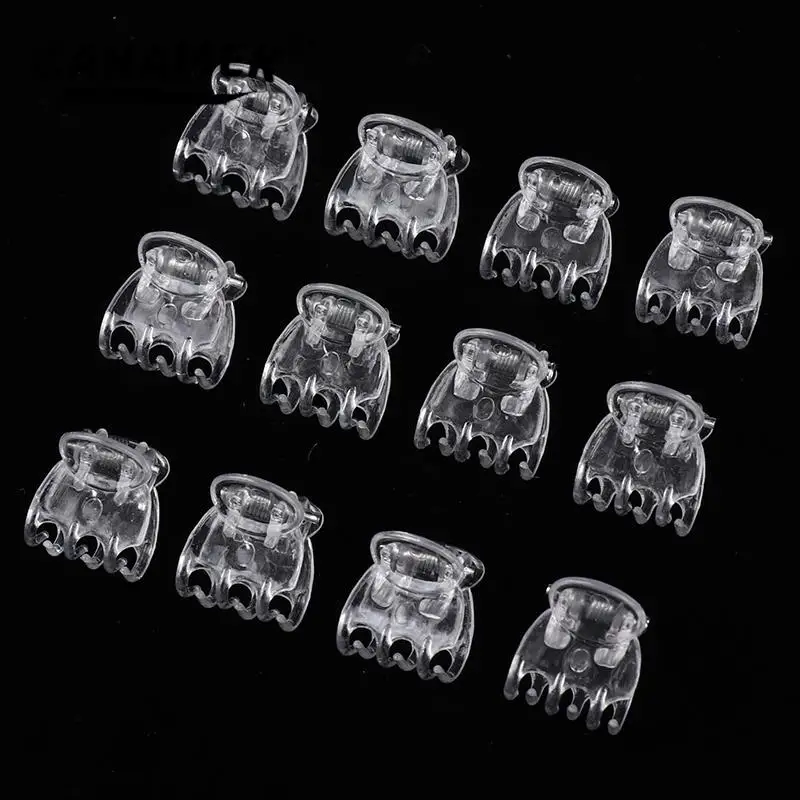 50Pcs Transparent 6 Claws Orchid Clips Plastic Butterfly Flowers Support Clear Fixer For Garden Vine Stem Plants Climbing