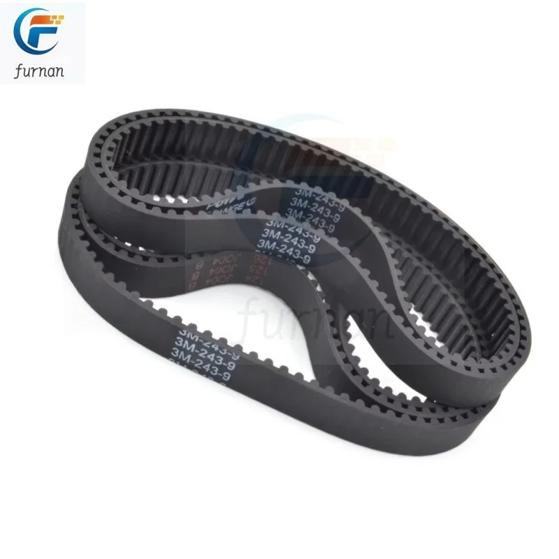 HTD 3M Timing Belt Lp=228mm-393 mm Width 10mm 15mm Rubbe