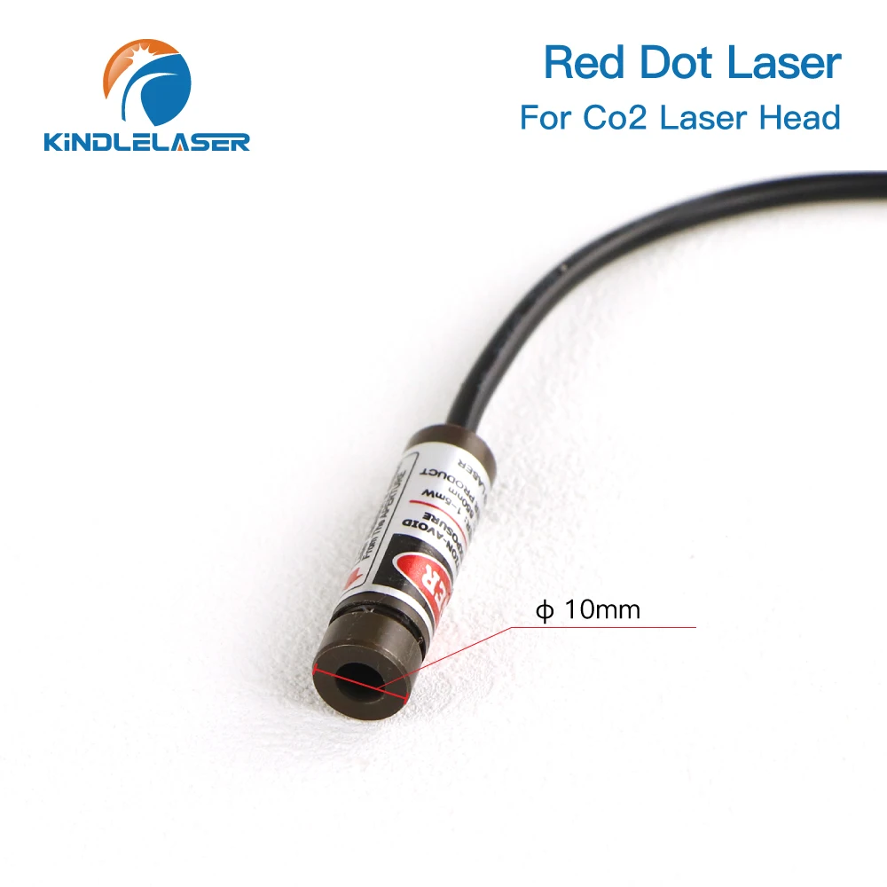 Modulo diodo Kindlelaser Nuovo stile Dispositivo punto rosso Posizionamento DC 5V per testa di taglio per incisione laser Co2 fai-da-te