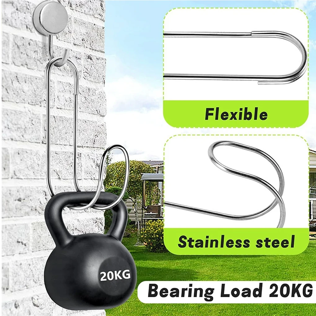 2 шт./компл. крючки для садовых шлангов из нержавеющей стали, сверхмощные вешалки большой емкости, нержавеющие уличные органайзеры для хранения в помещении