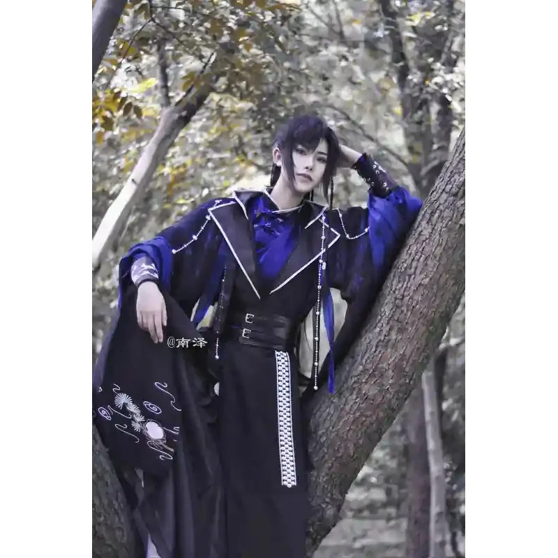

Erha and His White Cat Master Cosplay Costume Mo Ran Doujin Cosplay Chu Wanning Moran Antiquity Black Cosplay