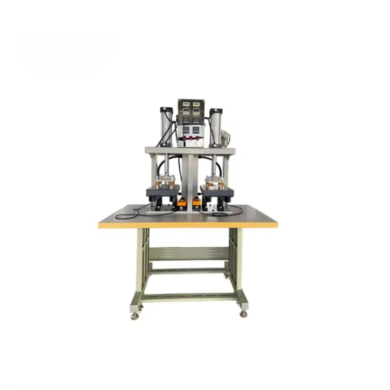Motorized Semi-Automatic Steel Press Machine Two Stations 1200 RPM Apparel Swimwear Sports Underwear