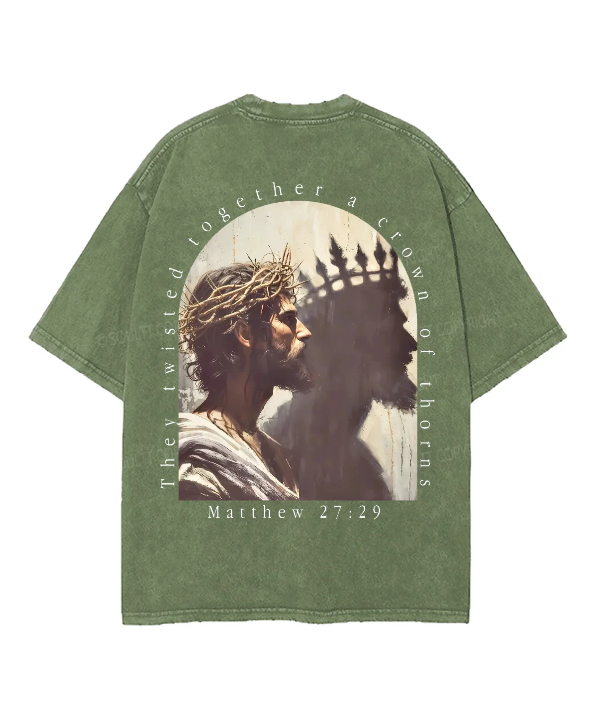 

Двусторонняя унисекс-футболка с принтом «Корона из шипов» – Soultt