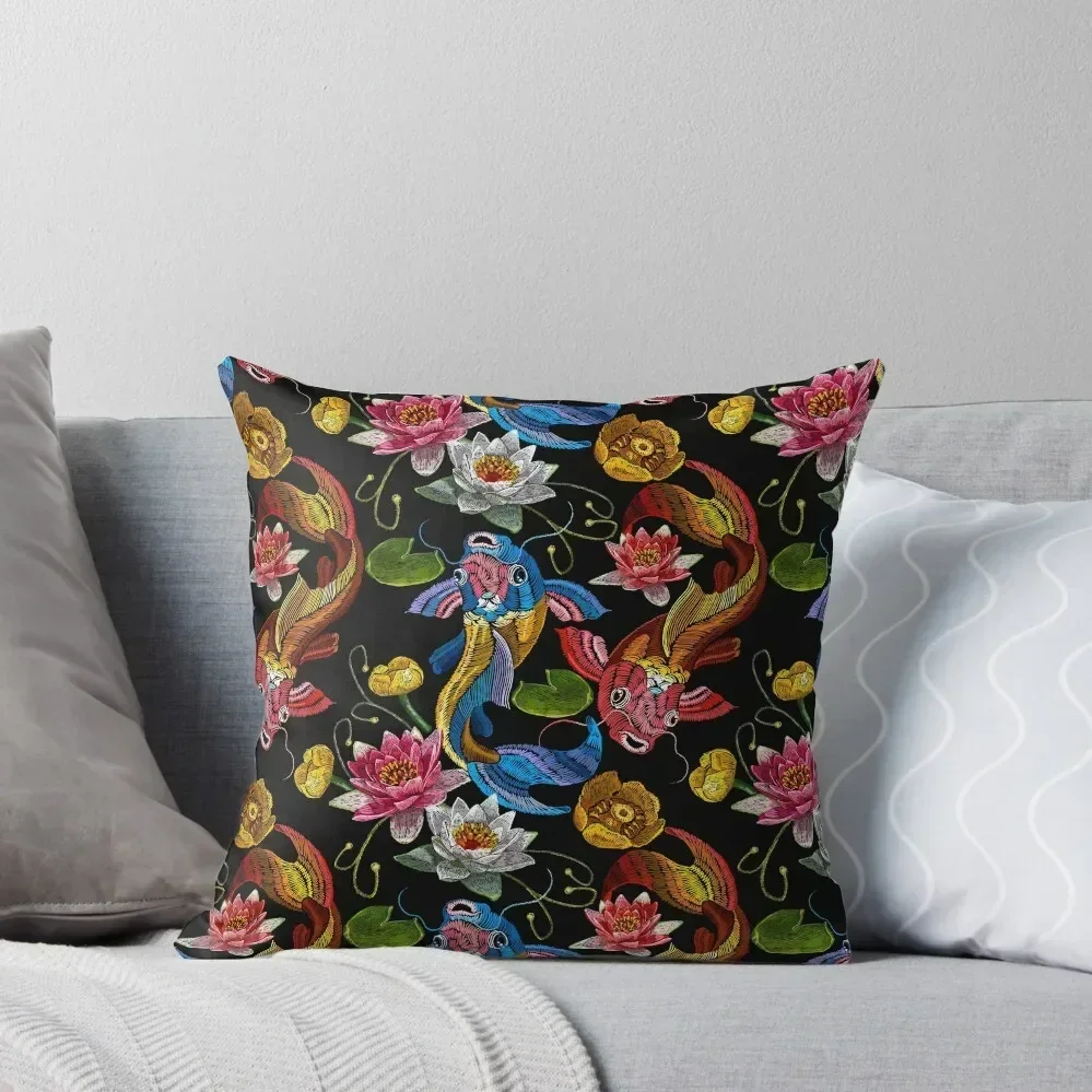 

Koi carp Throw Pillow Christmas Pillow Cases Cushion Covers For Living Room bed pillows Luxury Room Decorative Cushions pillow