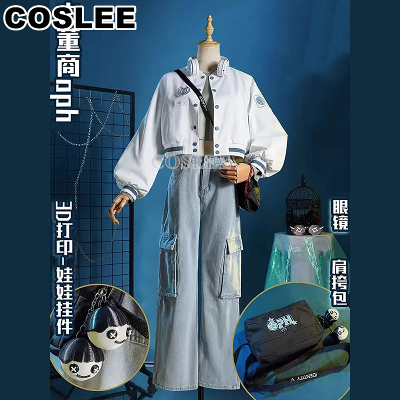 

COSLEE Qi Shiyi Antiquarian Cosplay Costume Identity V Fashion Daily Cool Uniform Game Suit Halloween Carnival Party Outfit S-XX