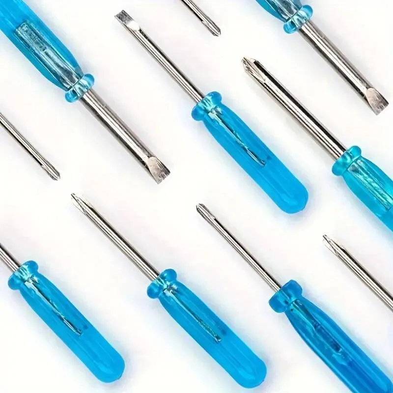 10pcs Blue Mini Screwdriver Set, Toy 2mm Cross Word Repair Tool, Suitable For Exercising Hands-on Ability Small Repair Tool, Cry