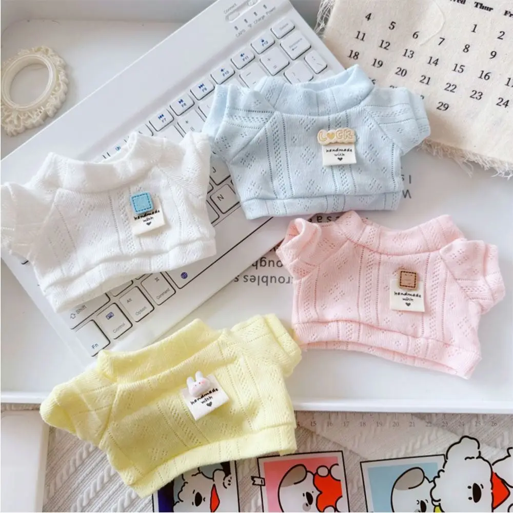 10/20CM Doll T-shirt Doll Accessories Mini Hollow T-shirt Playing House Doll Clothes Changing Dressing Game Photo Props