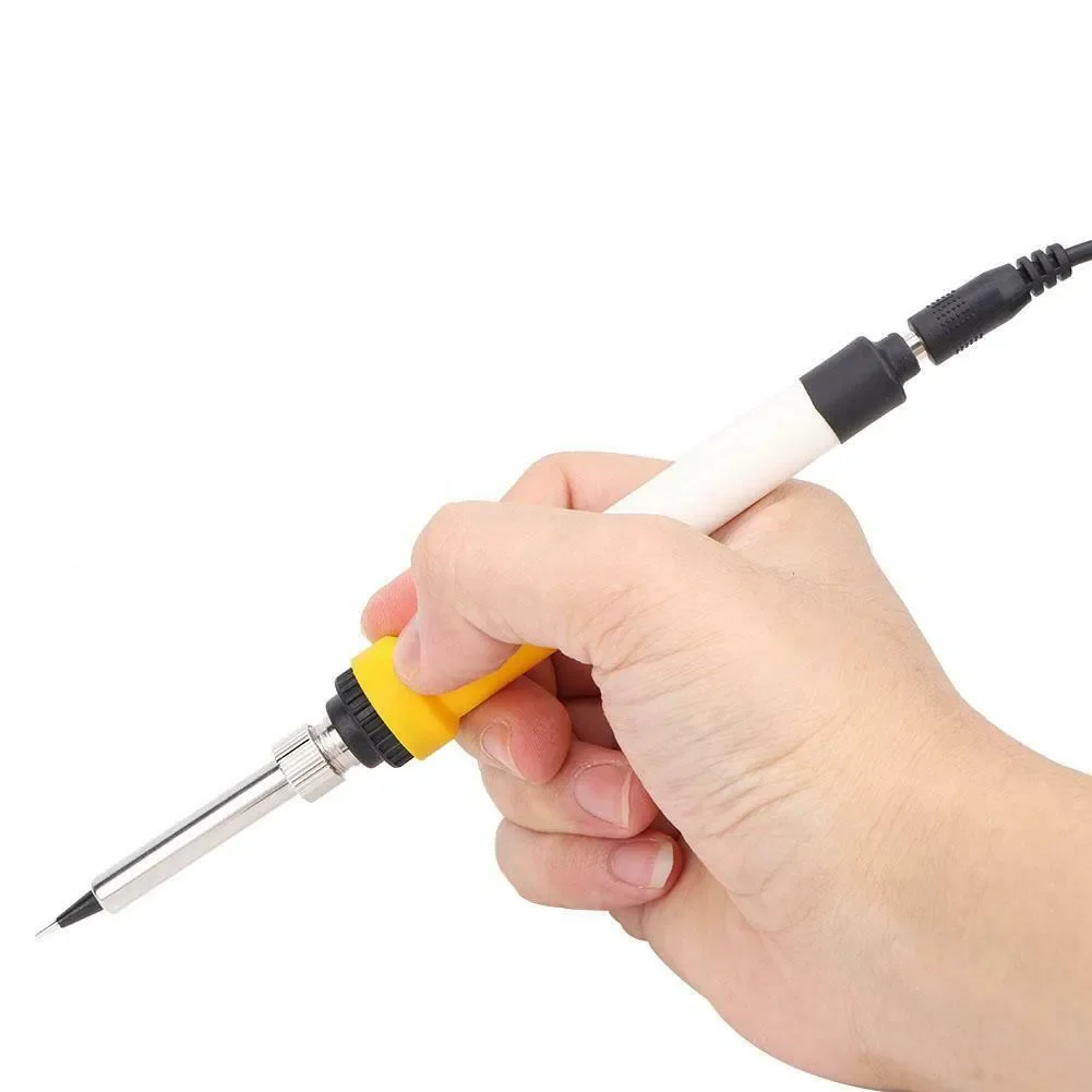 40W Electric Soldering Iron Auto Portable Powered Wiring Repair 1 Set Ceramic Heating Core DC 12V For Soldering