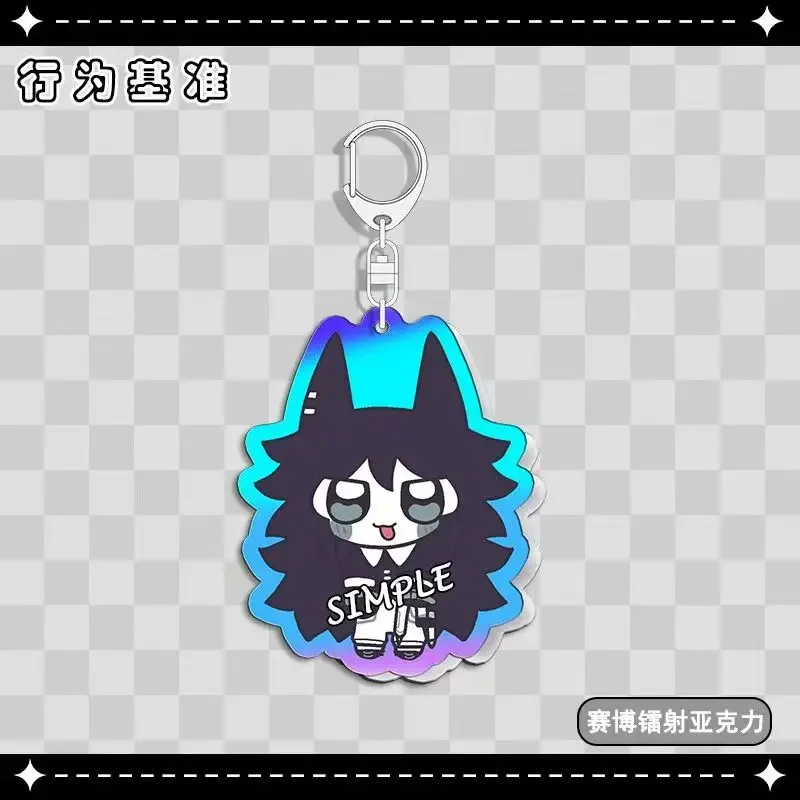 New Anime Fundamental Paper Education Cosplay Costume Key Pendant Props Acrylic Keychain Keyring