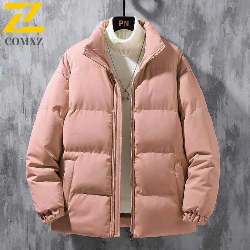Doudoune épaisse pour homme, couleur unie, multi-poches, manteau de Camping en plein air, grande taille, vêtements de travail rembourrés en coton, nouvelle collection automne