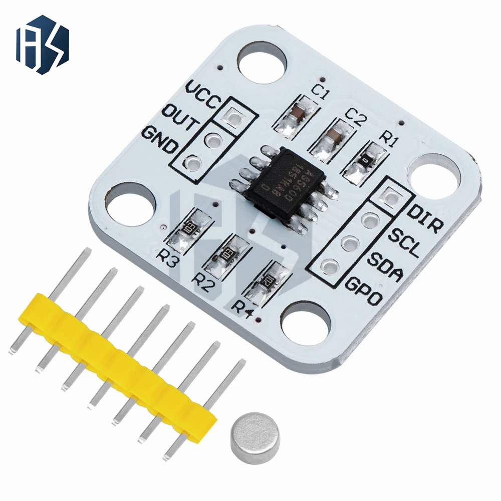 AS5600 magnetic encoder magnetic induction angle measurement sensor module 12bit high precision For aduino