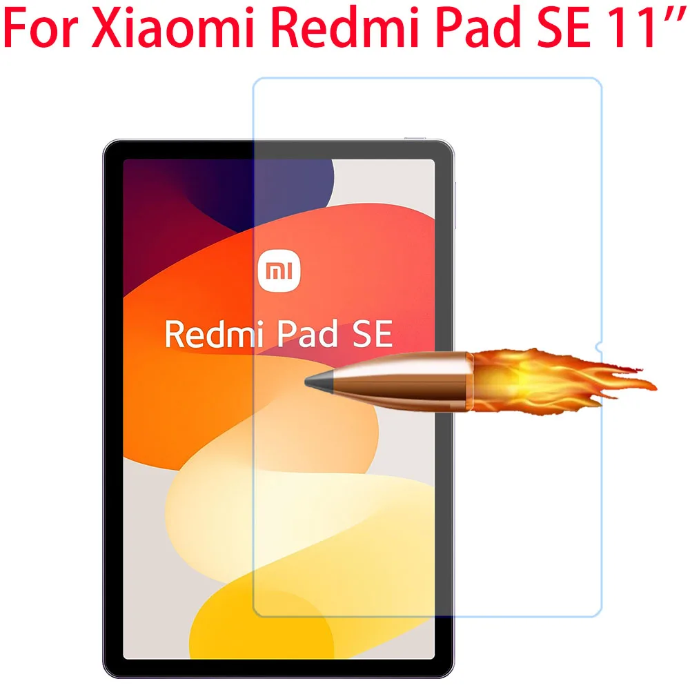 

For Xiaomi Redmi Pad SE 11 inch 2023 Screen Protector Tempered Glass For Redmi Pad SE Protective Film Fit Screen Fall Prevention