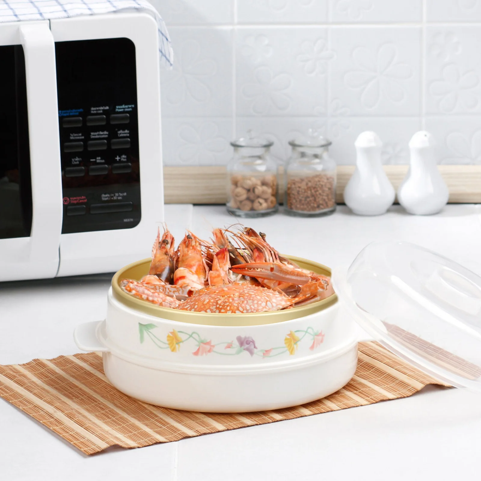 

Aluminium Alloy Steamer Basket Heavy Duty Round Mesh Food Steamer Kitchen Supplies Steam Rack For Rice Eggs Buns Potatoes