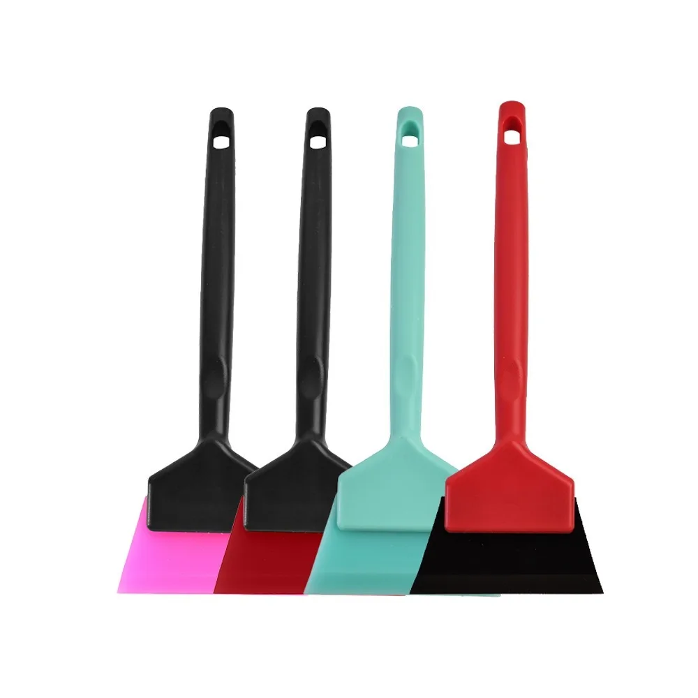 

Высококачественный автомобильный тонировочный скребок из ТПУ, длинная пластиковая ручка, противоскользящий резиновый скребок, прочный мягкий инструмент для чистки окон