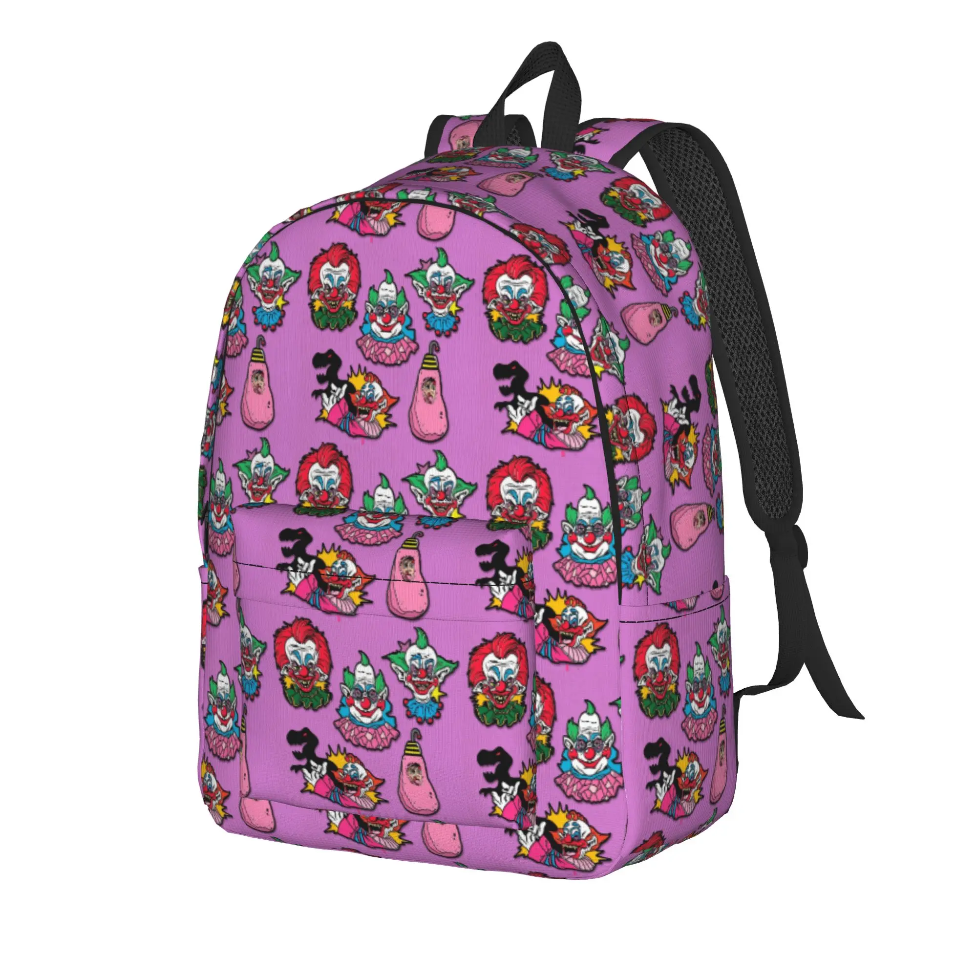 Killer Klowns From Outer Space Wax Backpack  Youth Polyester Sport Backpacks Lightweight Style High School Bags Rucksack