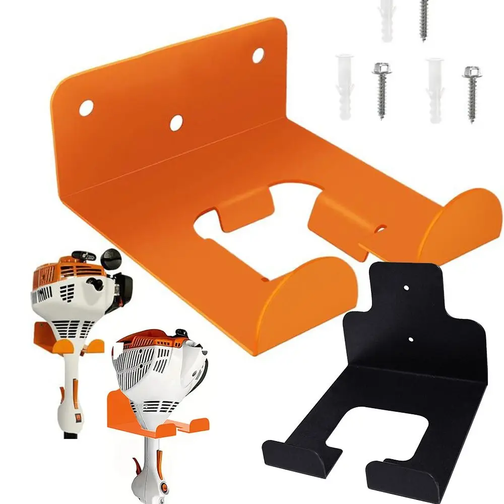 1Pcs Wall Mounted Weed Whackers Holder Heavy-Duty Adjustable Garden Tool Holder Save Space Iron Hedge Garden Tool