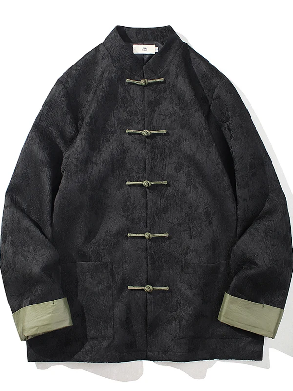 

Новая китайская мужская куртка-танчан в стиле дзен, верхняя одежда больших размеров, повседневная одежда премиум-класса