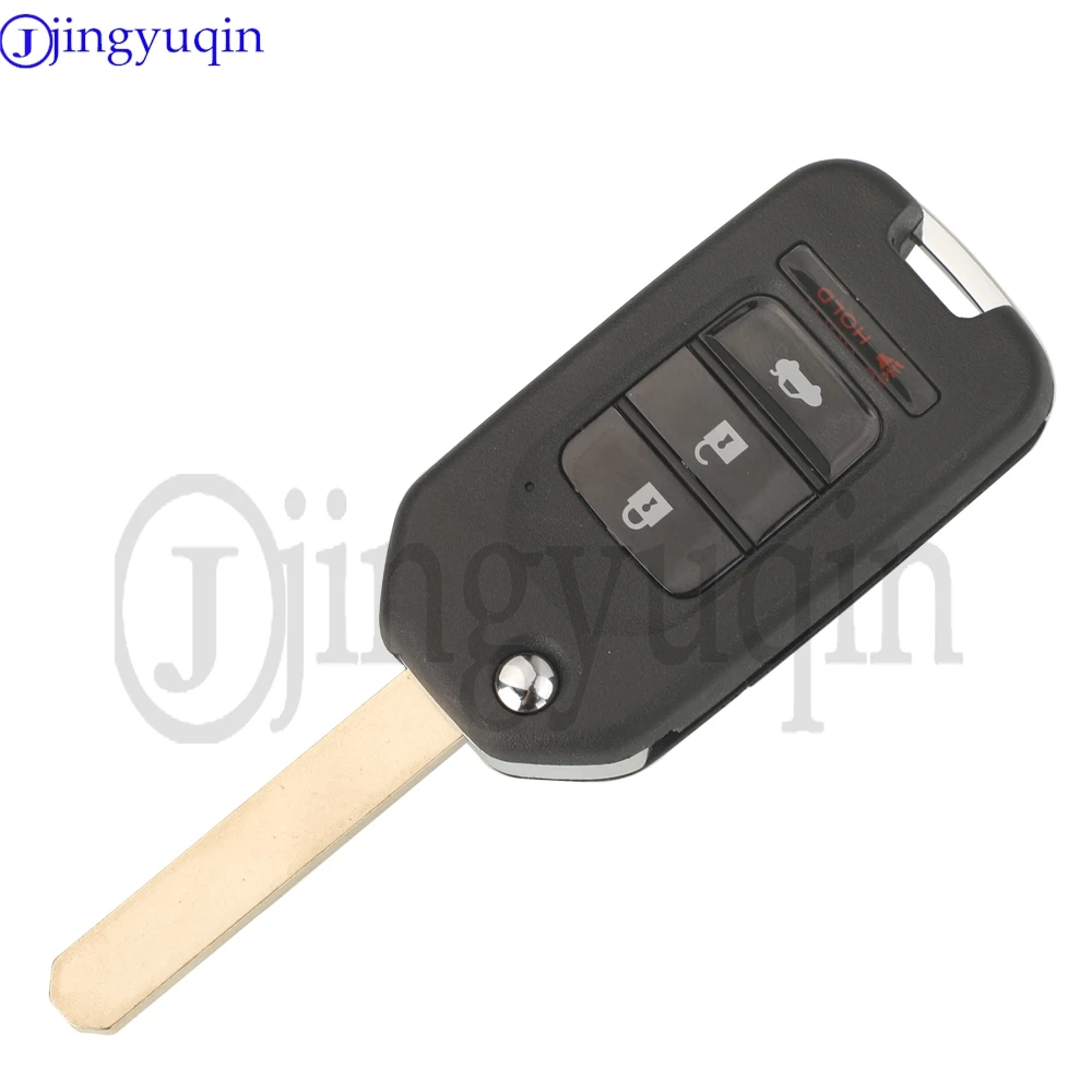 jingyuqin Original Remote Key Shell 3/4 Buttons Fob For Honda Accord Civic 2015 Fit XRV City Greiz Marina Wisdom Jazz Flip