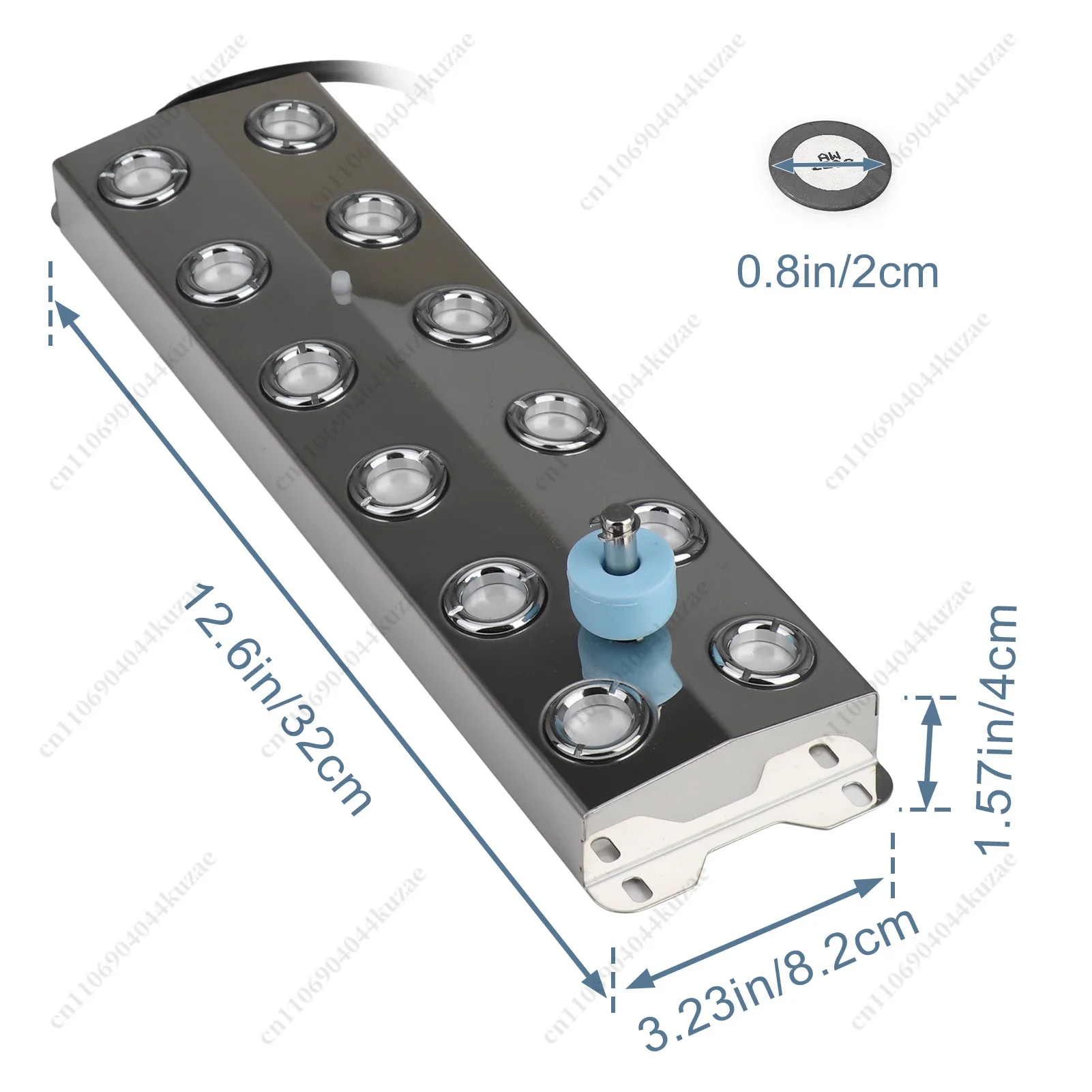FMT 12-Hole Stainless Steel Water Mist Atomizer, Suitable for Hydroponics, Fountains & Ponds Humidifying Equipment