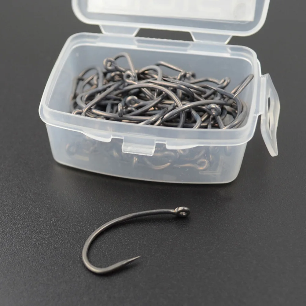 Available High Quality Carp Fishing Hooks High Carbon Steel Barbless Fishhooks Pcs Box Model Optional Model Feature