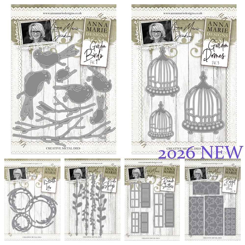 

Garden Birds Die Set Metal Cutting Dies For DIY Scrapbooking Paper Cards Decorative Craft Embossing Template Spring 2026 New