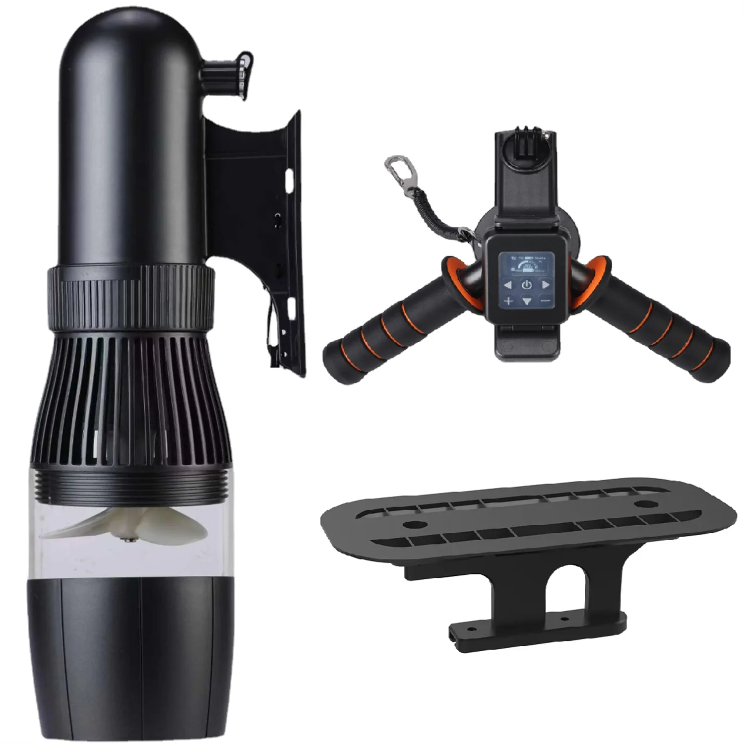 C Camolech Volwassenen Kinderen 500W Water Scooter Eco-vriendelijke SUP-Kayak Booster 60min Duiken Snorkelen Zee Scooter met SUP Vinnen