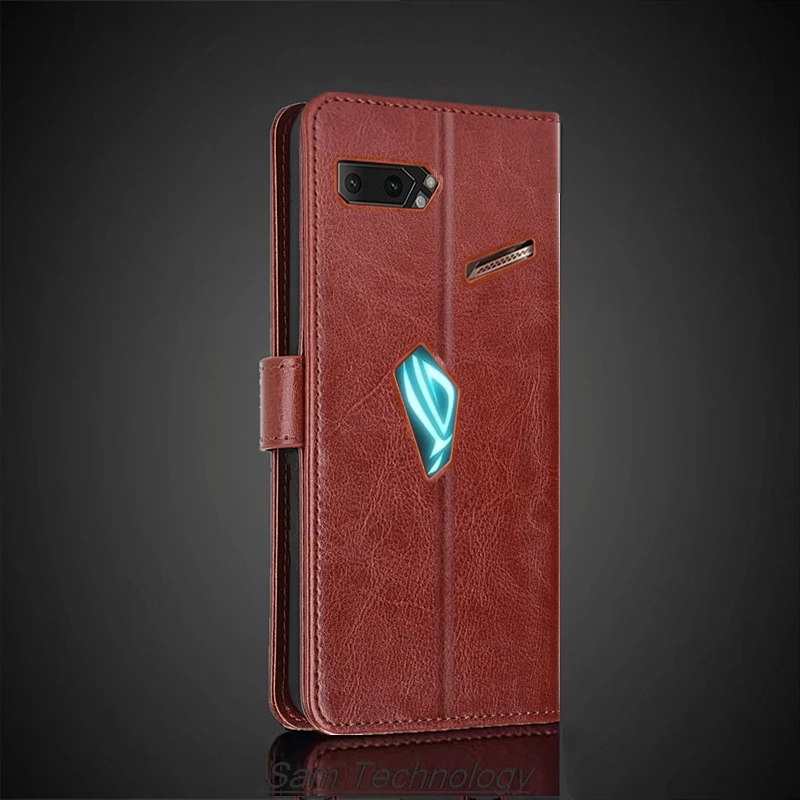 Card Holder Cover Case for ASUS ROG Phone II 3 5 Pro 5s 6 Pro 7 8 9 Pro Pu Leather Case Phone Bags Capa Fundas Coque - view 3