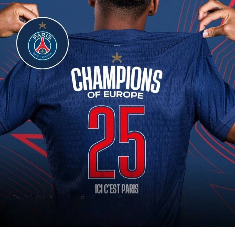 جهاز تجميع مايوه مطبوع ثلاثي الأبعاد جديد الأكثر مبيعًا لعام 2025 PSG 1 نجمة ⭐️   جيرسي كرة القدم للرجال والنساء، تي شيرت للدراجات النارية.