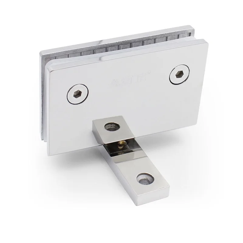 Glass Door Hinge Display Cabinet Door Hinge Upper And Lower Clamp Glass Shower Room Accessories 360 Degrees Rotation Clip
