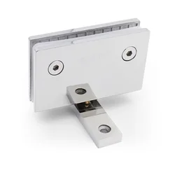 Glass Door Hinge Display Cabinet Door Hinge Upper And Lower Clamp Glass Shower Room Accessories 360 Degrees Rotation Clip