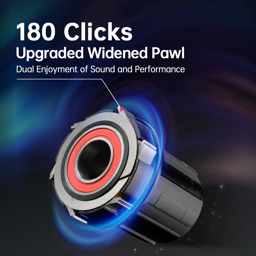 قوس MT088 محور MTB 6 Pawls 180 نقرات مختومة تحمل محور الجبهة 9x100 15x100 الخلفي 10x135 12x142 دراجة مكعب 8 9 10 11 12 سرعة #2