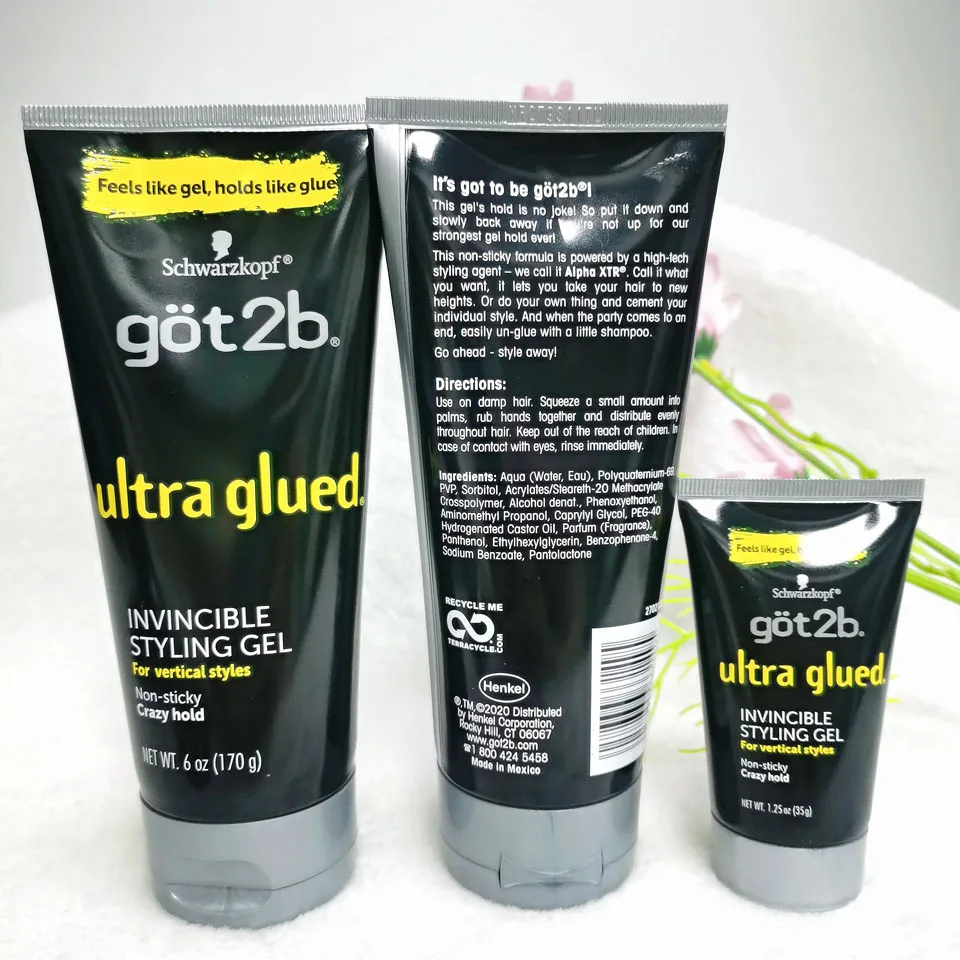 حصلت على 2b لصقها 35 جرام جل الشعر got2b لصقها got2b رذاذ لصق got2be رذاذ تجميد للشعر المستعار المواد اللاصقة هلام التحكم في الحطى شحن مجاني 170 جرام